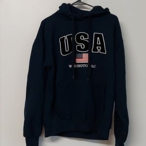 Navy USA/DC Hoodie